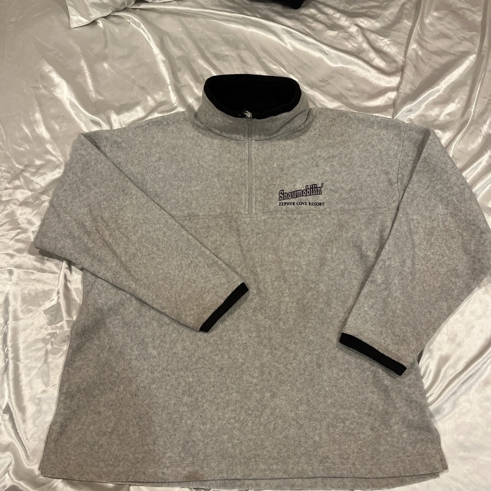 Grey  vintage Snowmobilin sweater